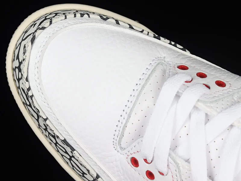 All categories Air Jordan Jordan series basketball shoes Air Jordan 3 Air Jordan 3 Retro "Fire Red" AJ3 Joe 3 new white cement DN3707-100